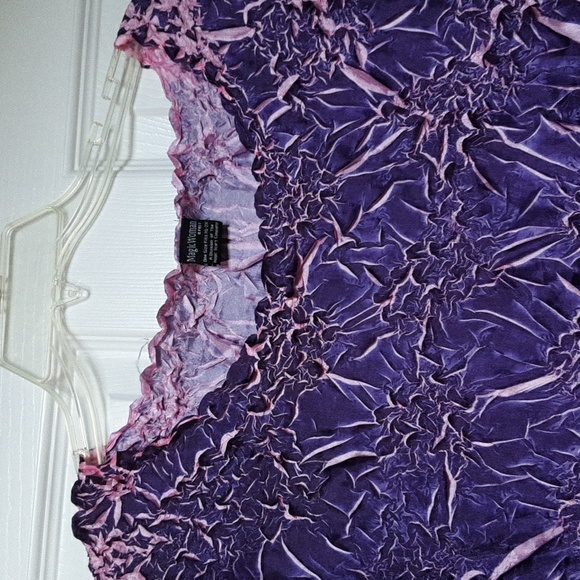 Magic Scarf Wrinkle Free Expandable Purple Top w Pink Undertones sz X L to 2x. - Picture 5 of 10